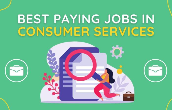 best paying job in consumer services