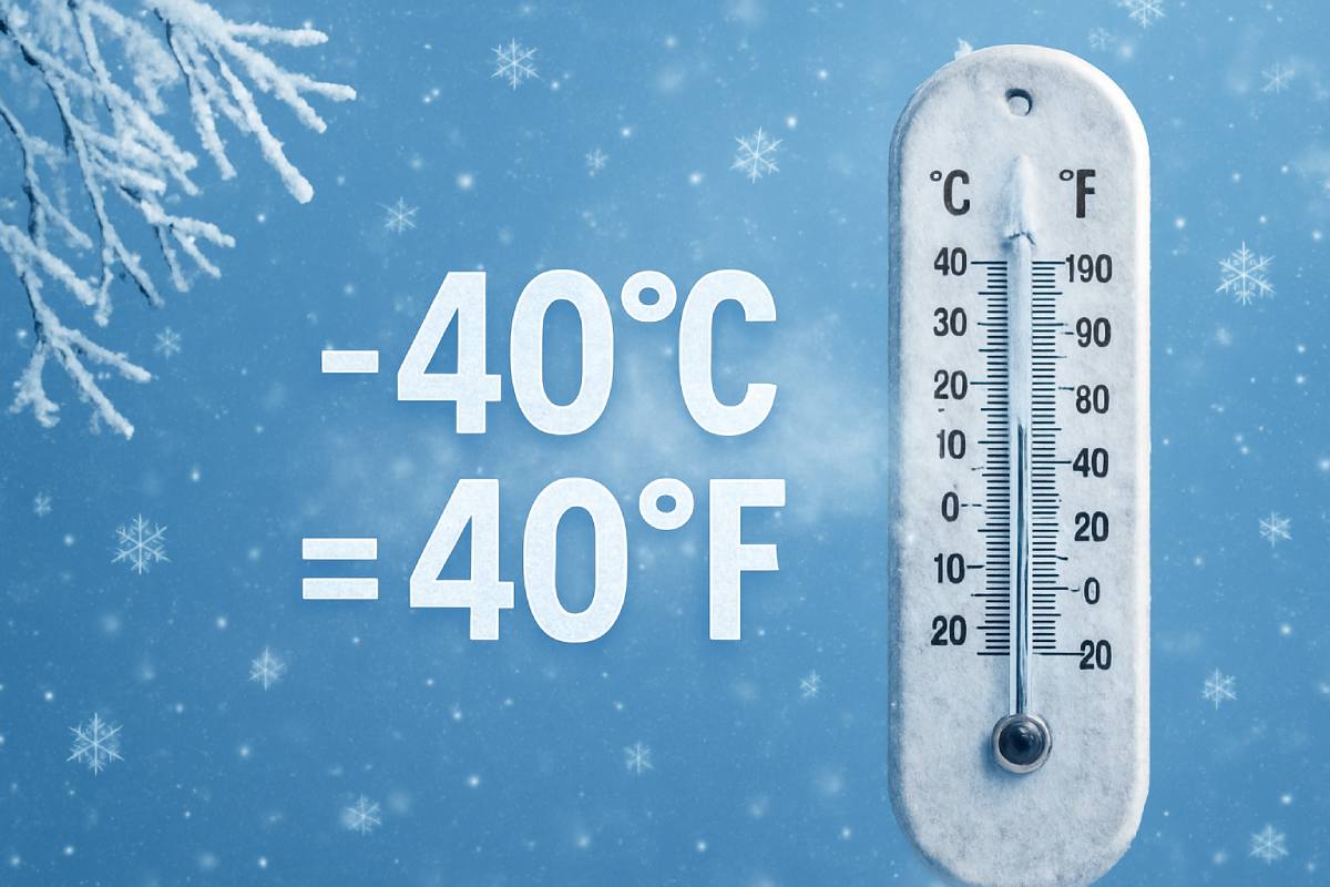 Which is Colder: Minus 40°C or Minus 40°F?