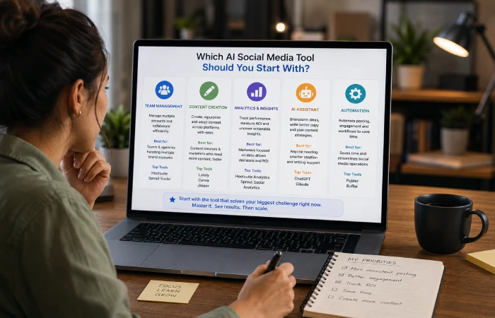 Automated social media workflow connecting scheduling, engagement, and publishing processes