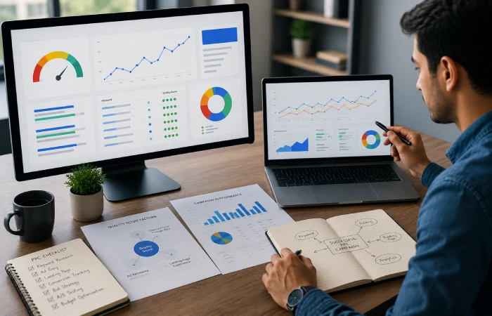 Optimizing Google Ads Quality Score and campaign relevance