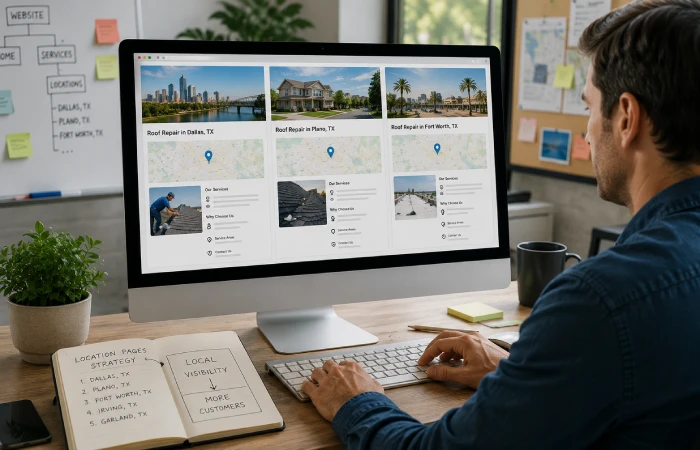Creating location-specific service pages for local SEO