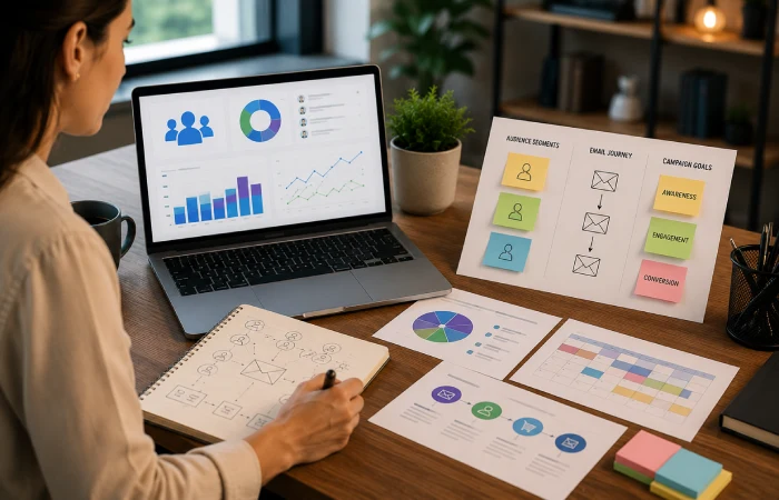 Planning an email marketing strategy with customer segmentation