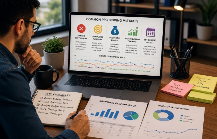 Reviewing common PPC bidding and budget mistakes
