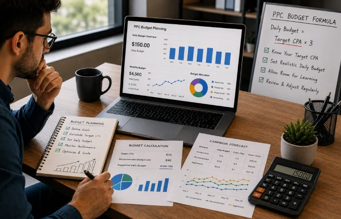 Planning PPC campaign budgets and advertising spend