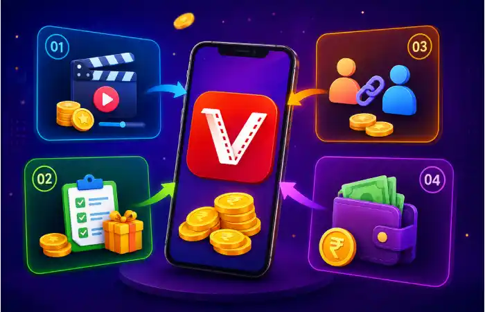 main ways users may earn through Vvdmate cash