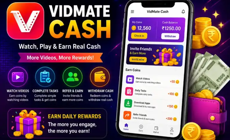 vidmate cash: Complete Guide to Earning Money, Features & Rewards