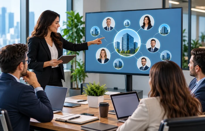 B2B marketing team coordinating personalized campaigns for multiple stakeholders within target accounts
