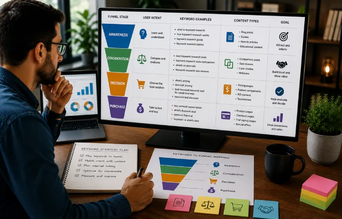 Content strategist optimizing structured website content for traditional search engines and AI-powered search systems