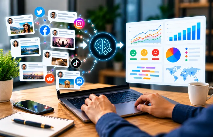 Social listening data collection and analysis