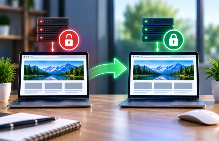 Website migration from HTTP to secure HTTPS connection