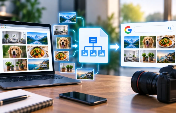 Image sitemap helping search engines discover important website images