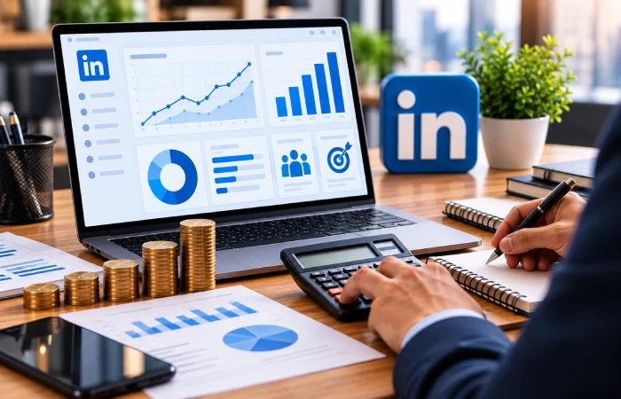 B2B advertising budget and LinkedIn campaign cost analysis