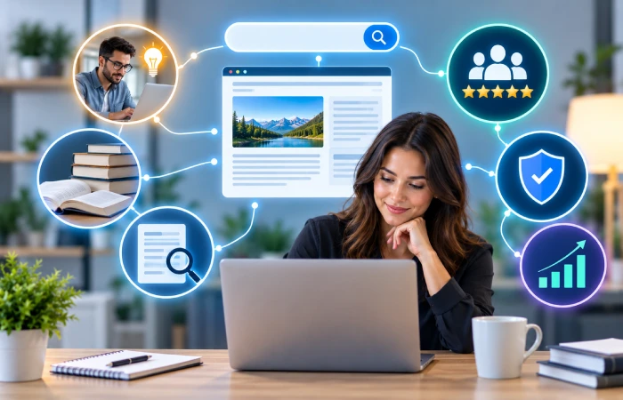 SEO content demonstrating search intent expertise authority and trustworthy information