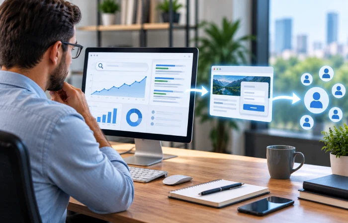 SEO strategy connecting buyer search intent with lead conversion