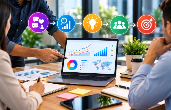 Social listening strategy and business decision planning