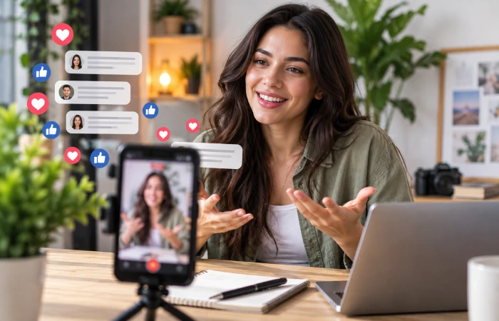 Social media content generating audience engagement