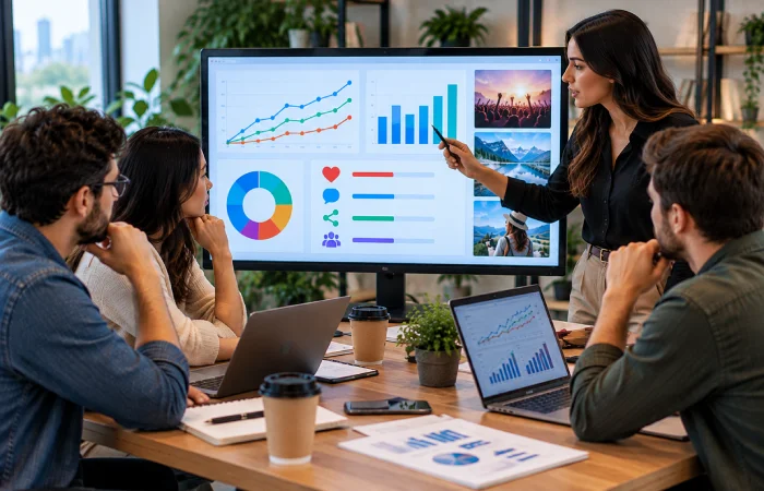 Social media engagement metrics and performance analysis