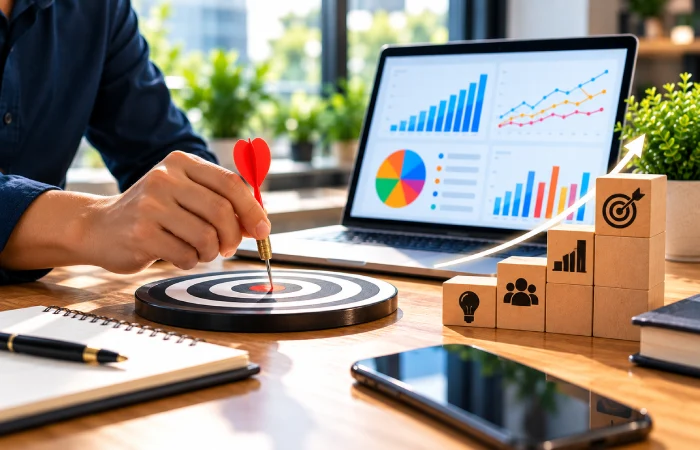 Social media KPI targets aligned with business goals