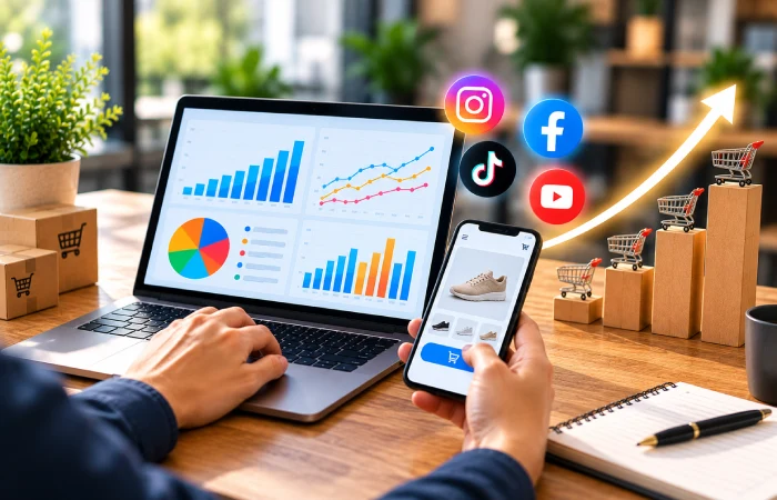 Social media leads and sales conversion tracking