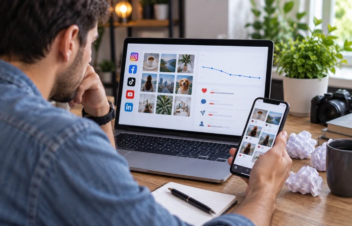 Reviewing social media marketing performance and engagement