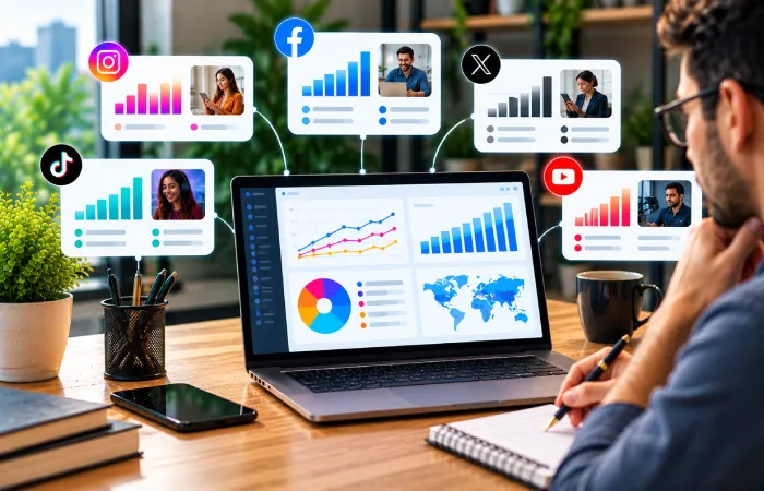 Social media report structure and performance analysis